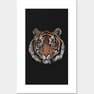 Tiger 'Hu' Symbolises Strength Courage And Dignity Posters and Art